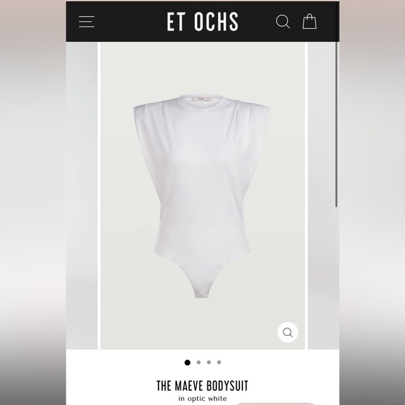 THE MAEVE BODYSUIT - optic white SIZE M NEW - Picture 3 of 7